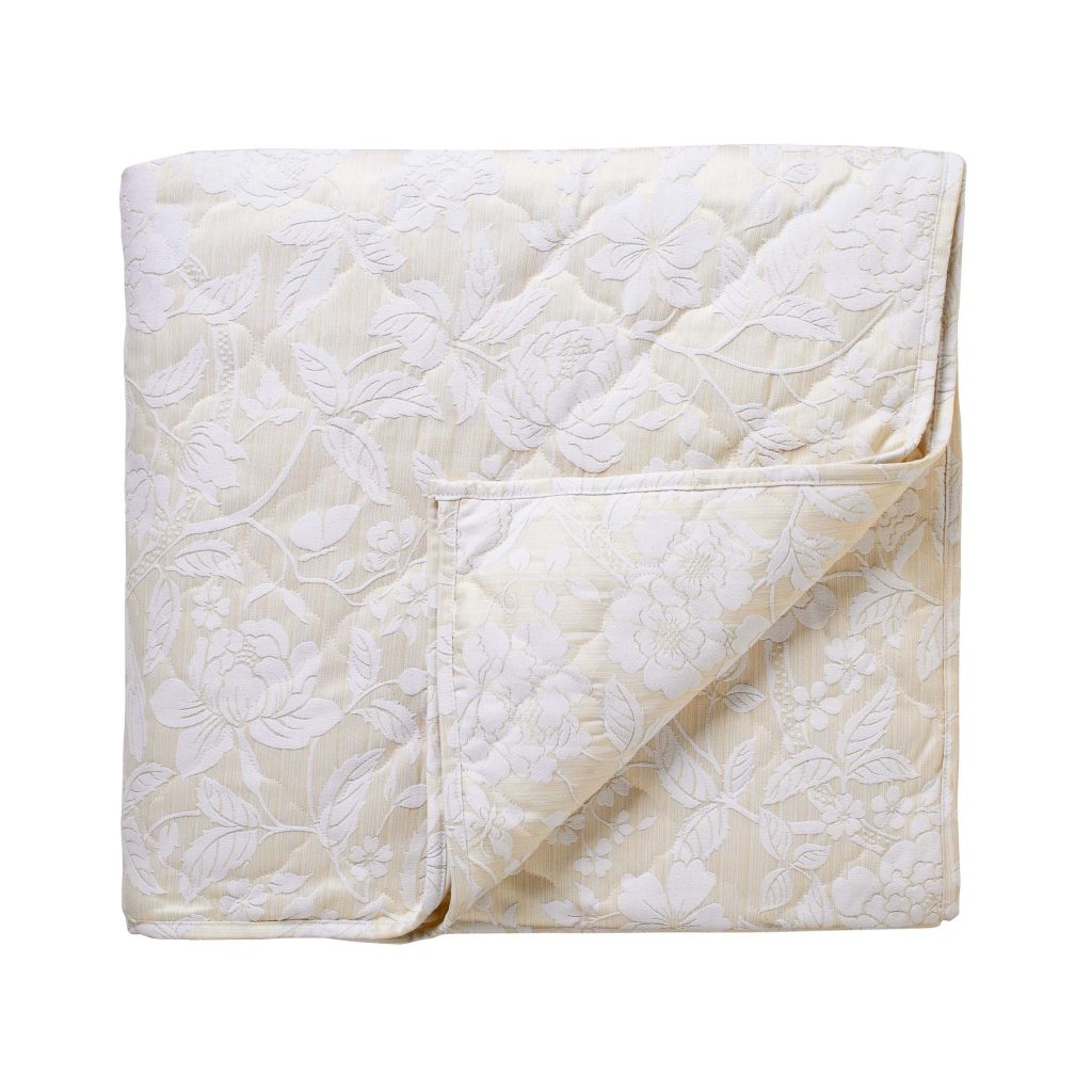 Sanderson Pyramus Quilted Throw, Linen