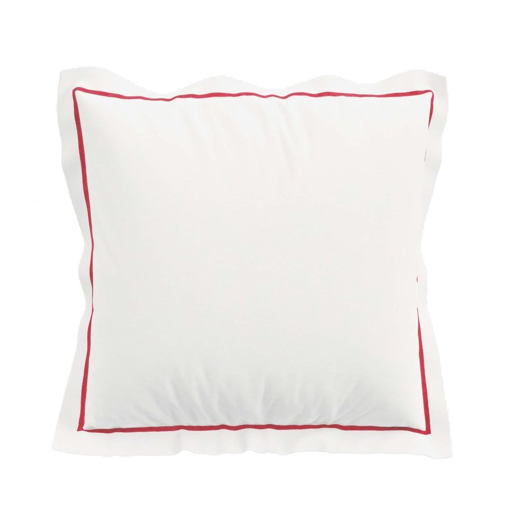 Sanderson Rubus Pair of Square Pillowcases, Raspberry