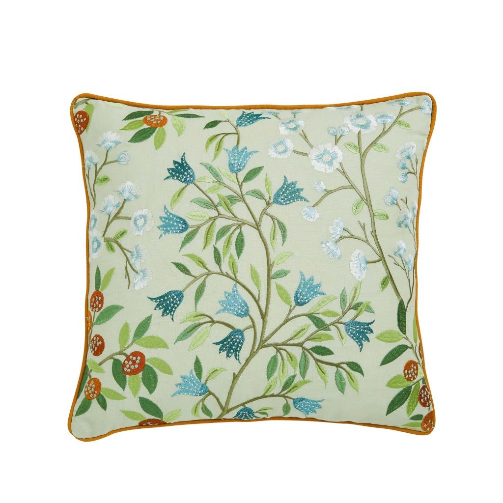Sanderson Sycamore & Oak Cushion 45cm x 45cm, Botanical Green