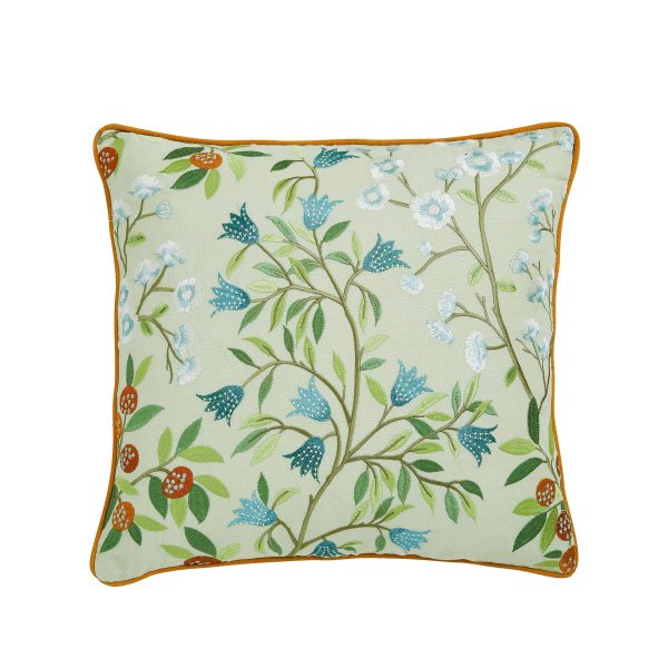 Sanderson Sycamore  Oak Cushion 45cm x 45cm Botanical Green | Bed Sava