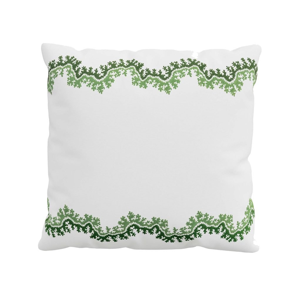 Sanderson Sycamore & Oak Pair of Square Pillowcases, Botanical Green
