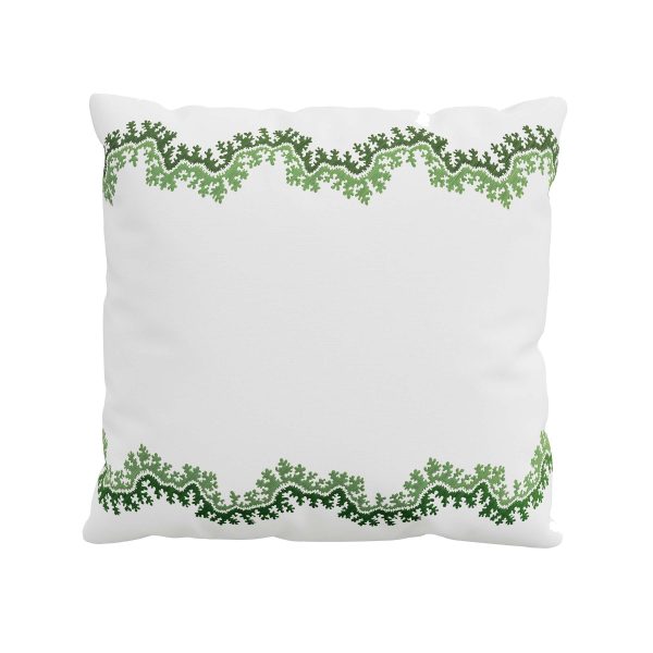 Sanderson Sycamore  Oak Pair of Square Pillowcases Botanical Green | Bed Sava