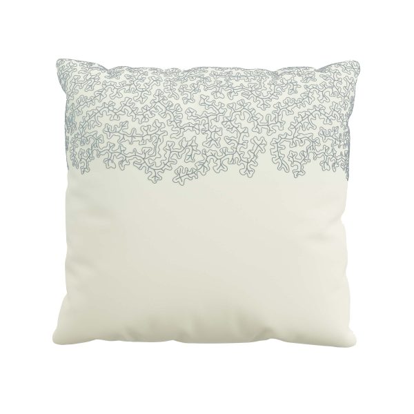 Sanderson Woodland Chorus Pair of Square Pillowcases Blue Grey | Bed Sava
