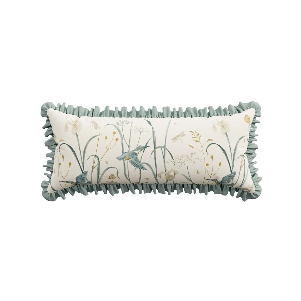 Sanderson x National Trust Tilia Lime Cushion 30cm x 70cm, Gold