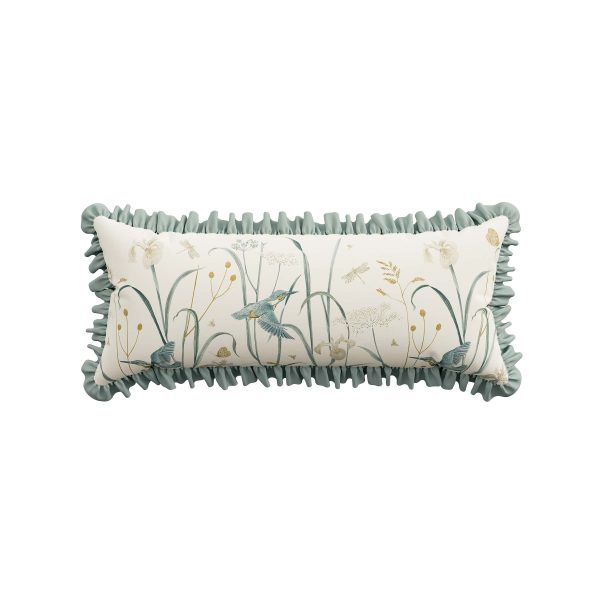 Sanderson x National Trust Tilia Lime Cushion 30cm x 70cm Gold | Bed Sava