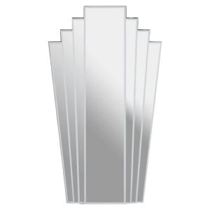 Sanford Art Deco Wall Mirror With Art Deco Inspired Frame | Bed Sava