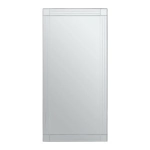 Sanford Rectangular Wall Mirror With Linear Detail | Bed Sava