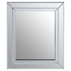 Sanford Small Square Bevelled Wall Mirror | Bed Sava