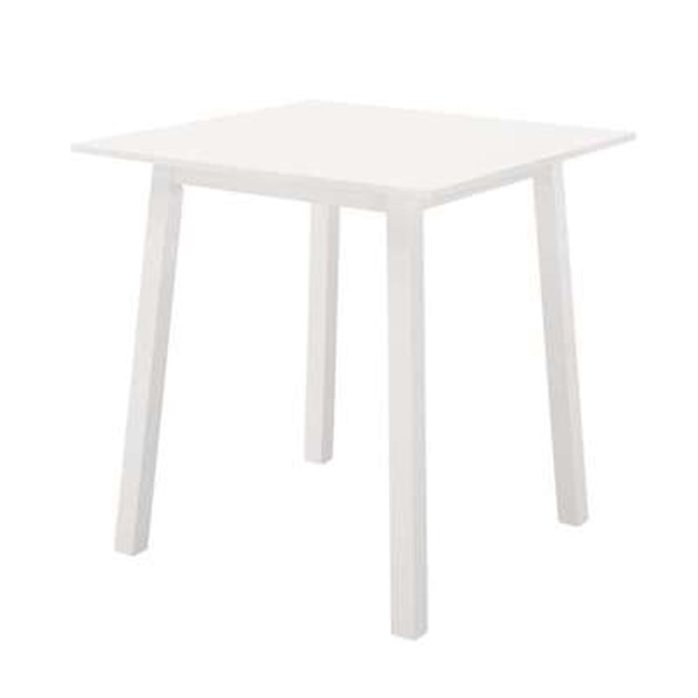 Sanford Wooden Square Dining Table In White
