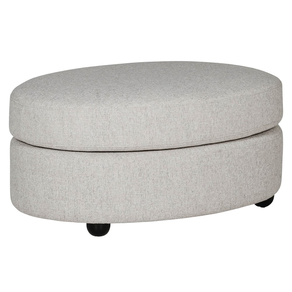 Santiago Fabric Storage Ottoman In Natural