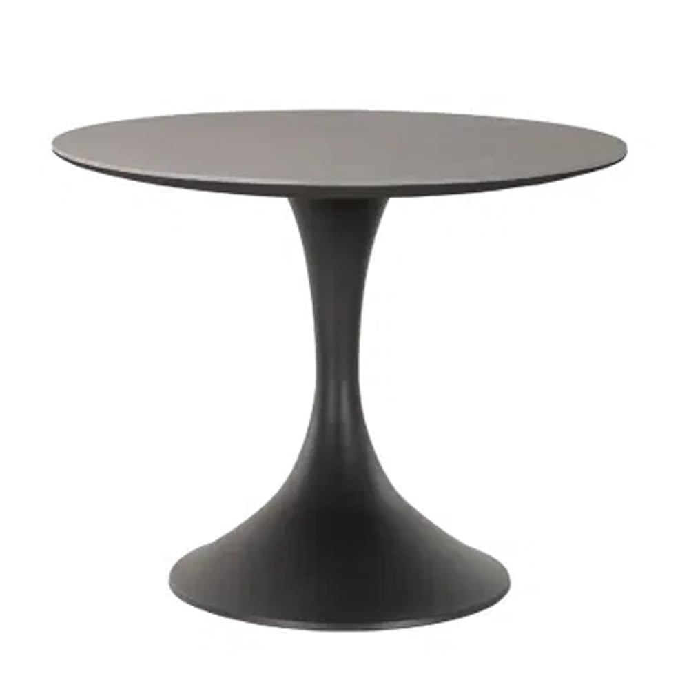 Santiago Small Aluminium Garden Dining Table In Grey Charcoal