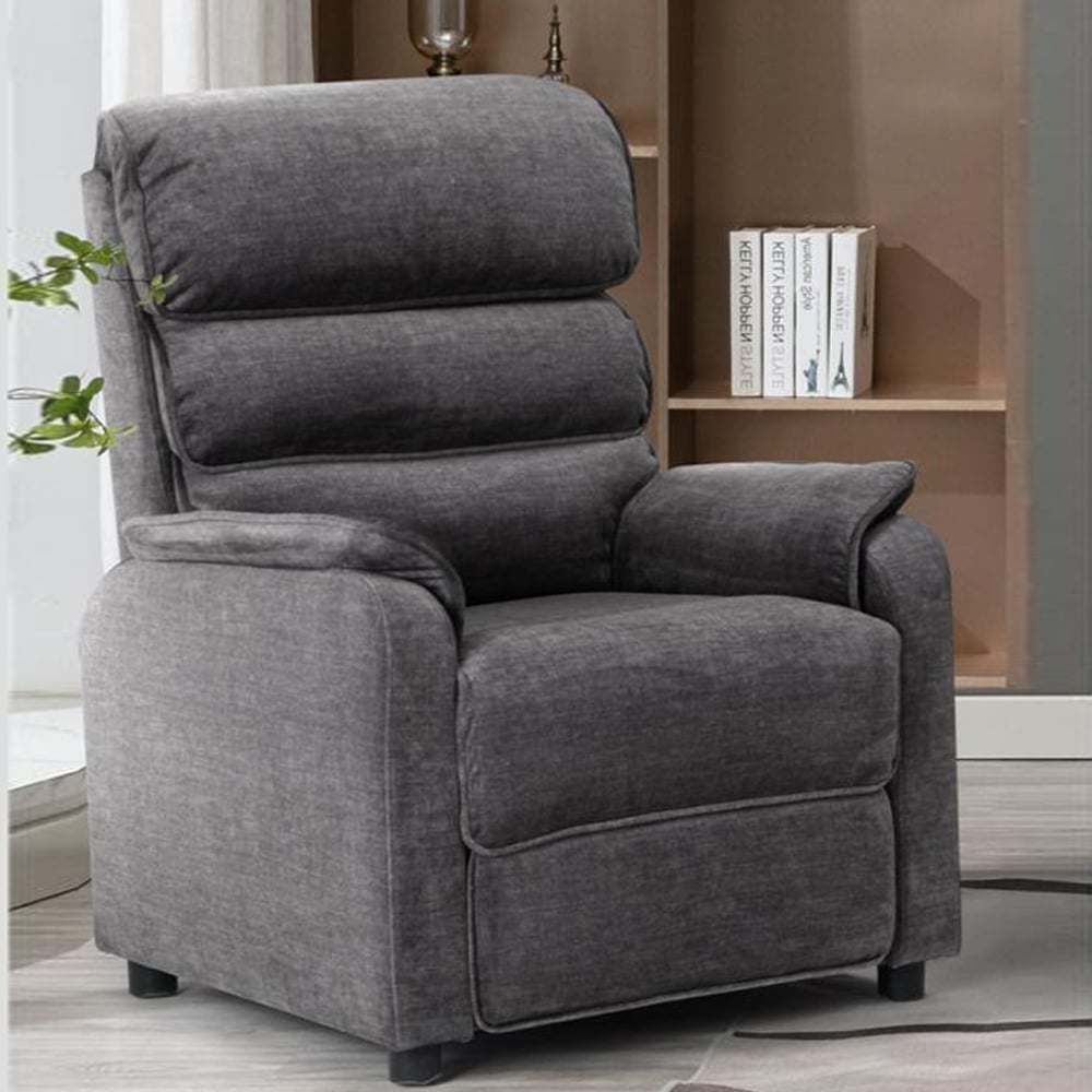 Sanur Fabric 1 Seater Sofa In Grey