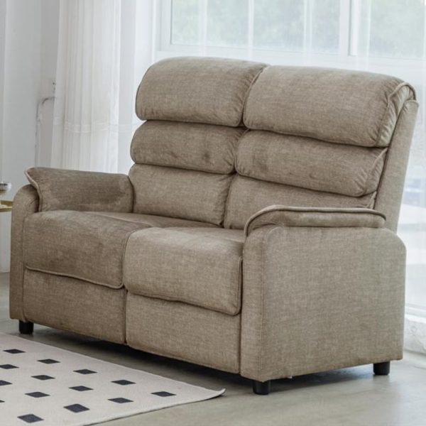 Sanur Fabric 2 Seater Sofa In Taupe | Bed Sava