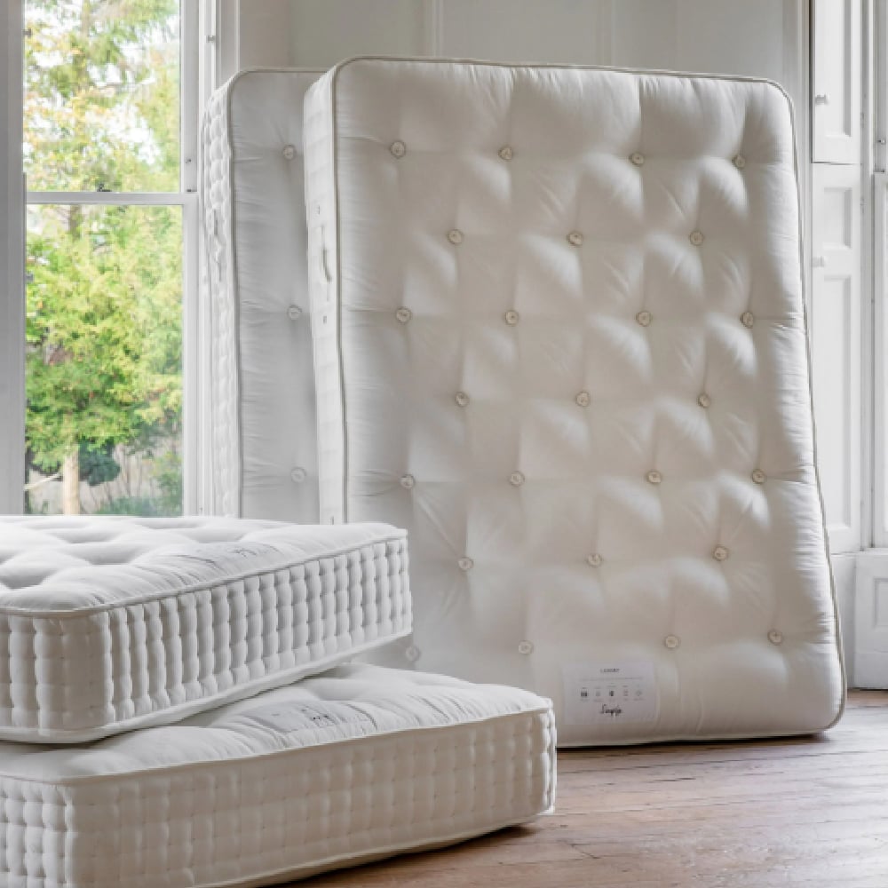 Saratoga Fabric King Size Mattress In White