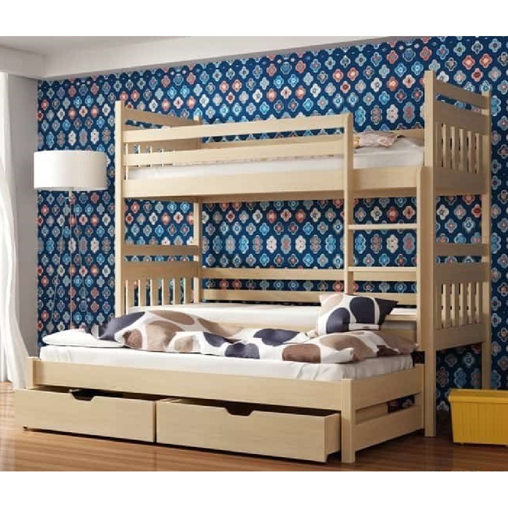 Sarnia Wooden Bunk Bed Without Mattress And Trundle In Pine