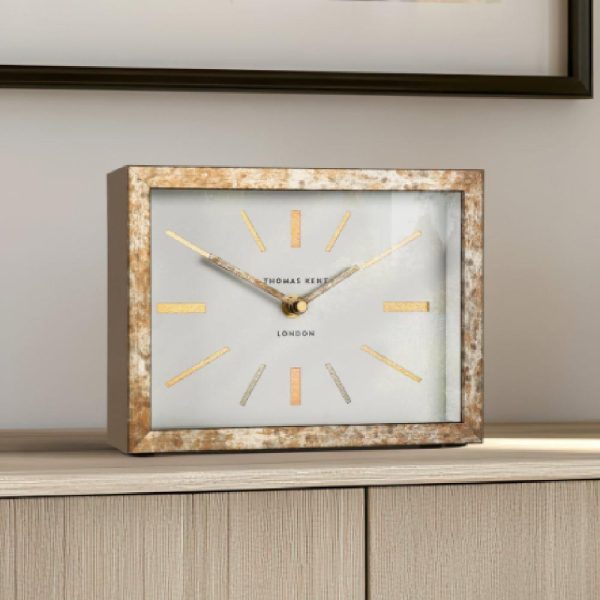 Saskatoon Wooden Mantel Clock In Bronze | Bed Sava