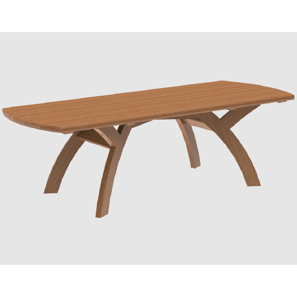Sauchie Small Wooden Garden Dining Table In Natural