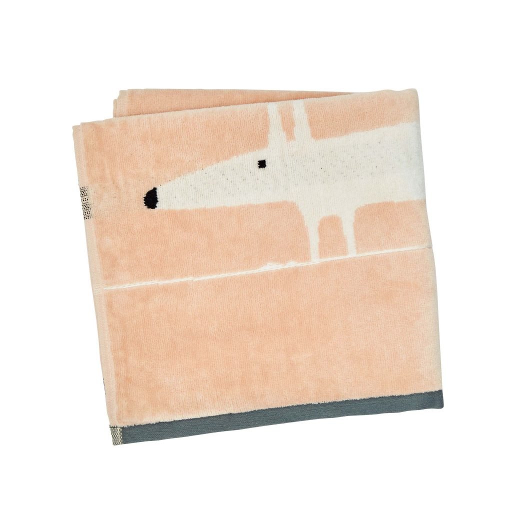 Scion Mr Fox Bath Towel, Blush
