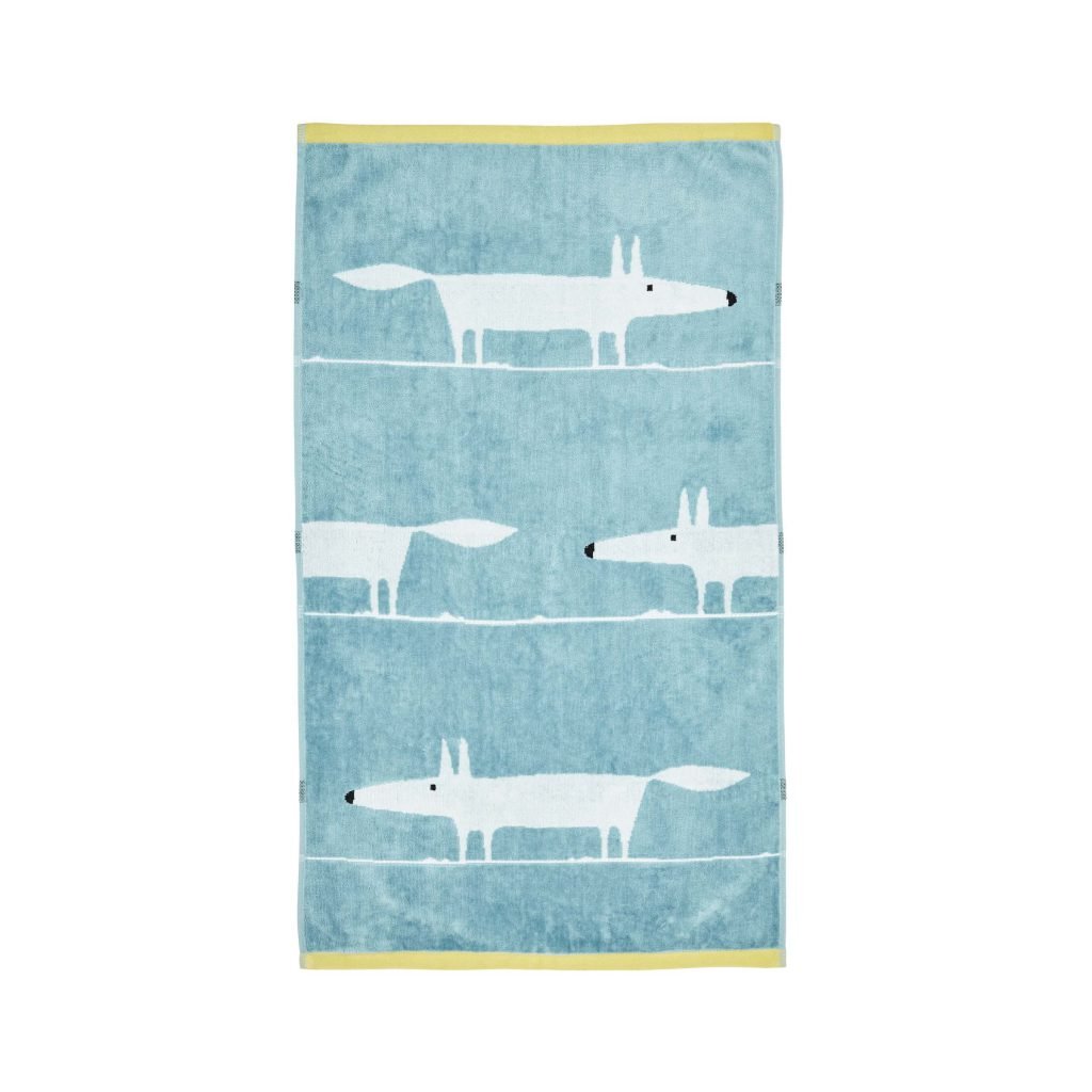 Scion Mr Fox Bath Towel, Marine