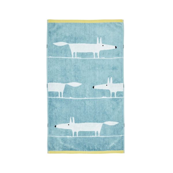 Scion Mr Fox Bath Towel Marine | Bed Sava