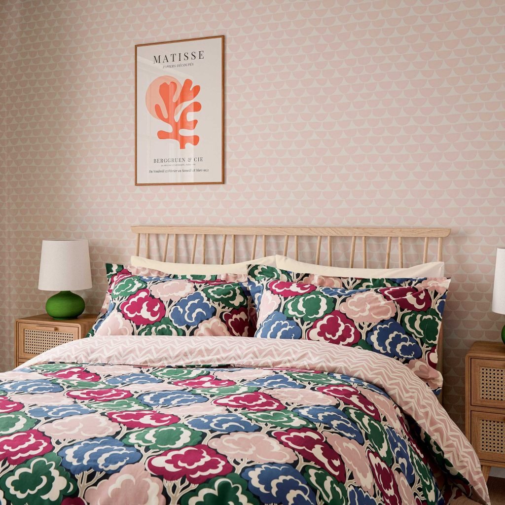Scion Willow Tree Super Kingsize Duvet Cover Set, Berry