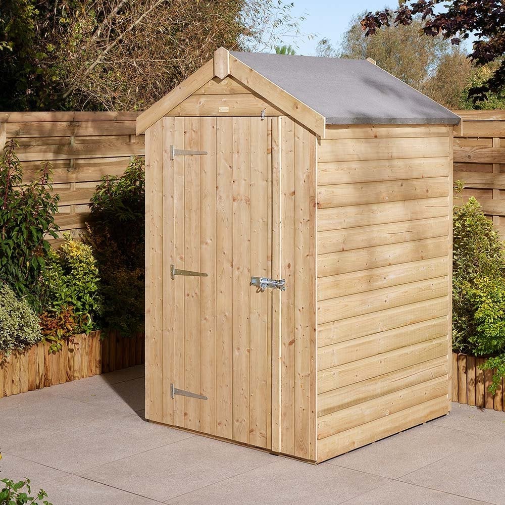 Schijndel Small Wooden Garden Apex Shed With 1 Door In Natural