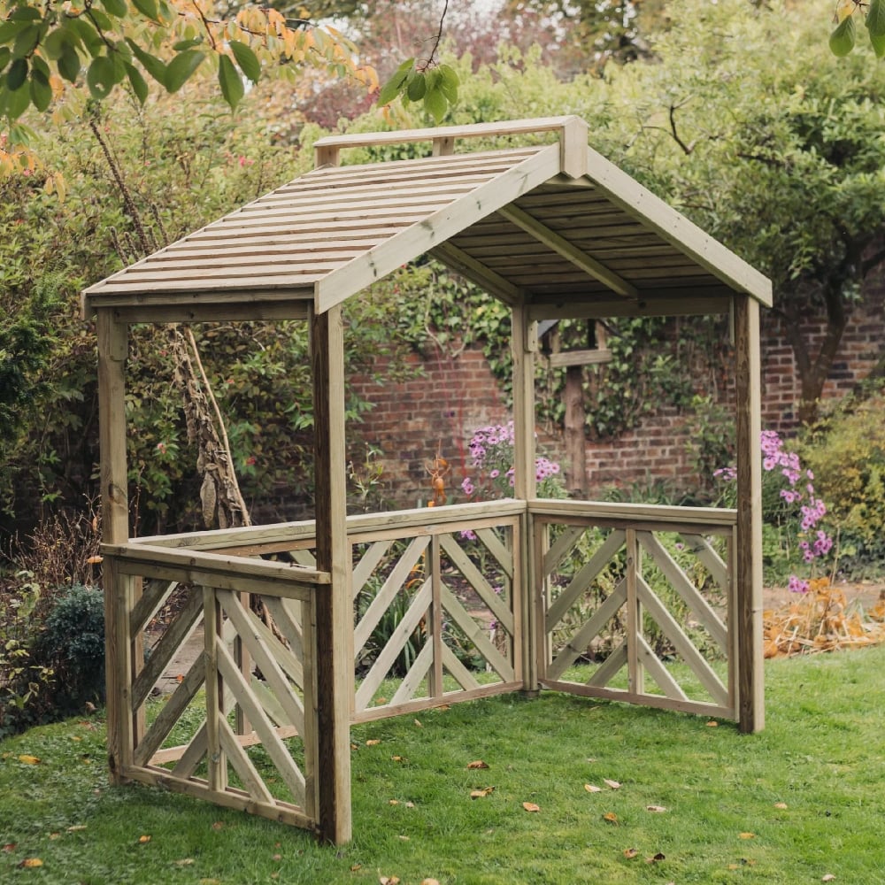 Scranton Wooden Garden BBQ Shelter In Natural