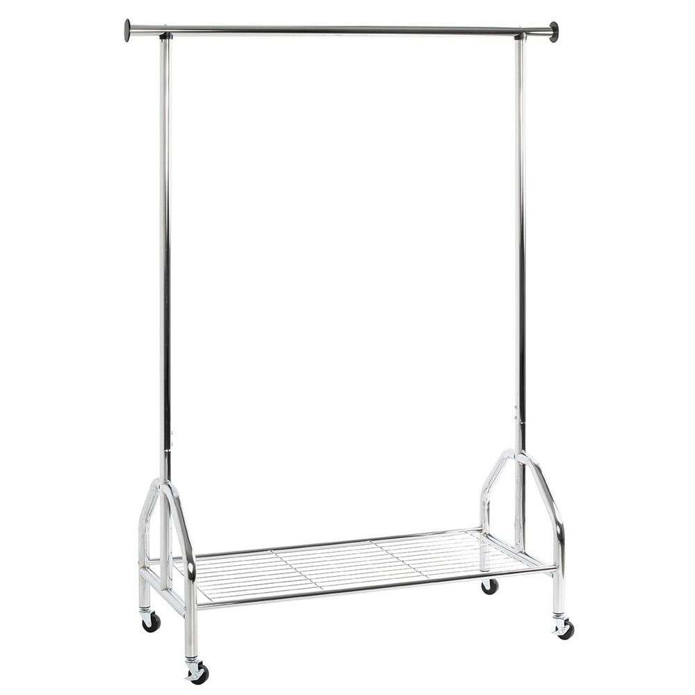 Selbyville Tubular Steel Coat Stand In Chrome