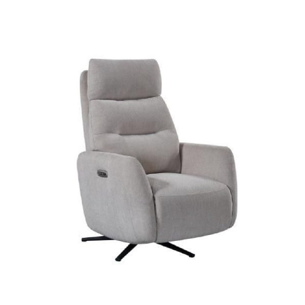 Seneca Fabric Recliner Chair In Natural | Bed Sava