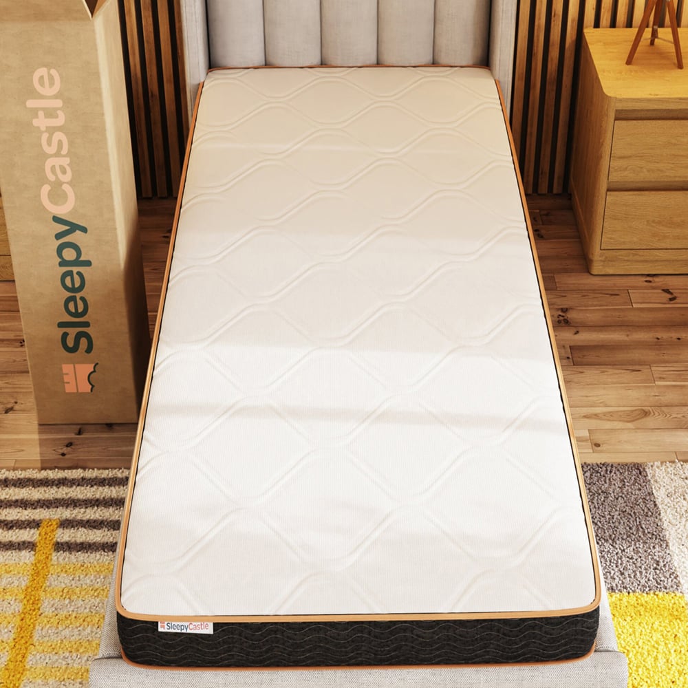 Sewell Fabric Bonnell Spring Single Mattress In White