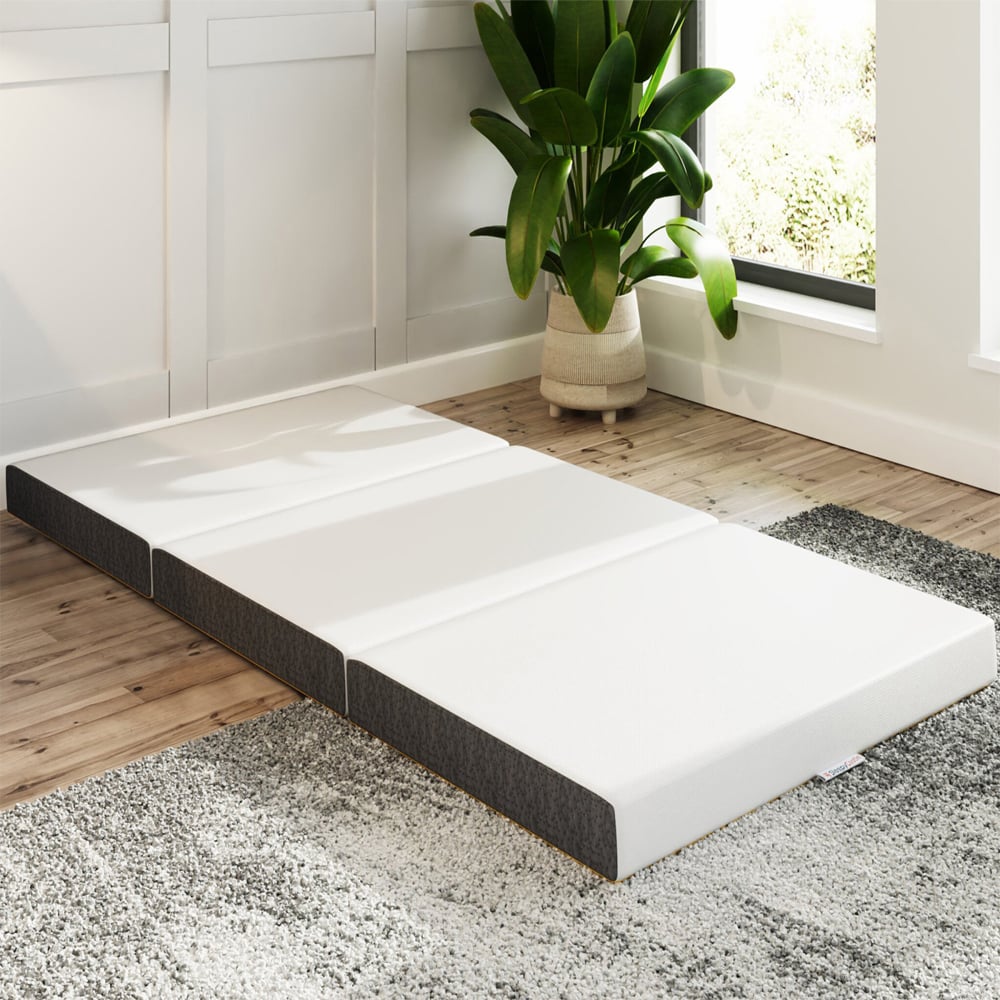 Sewell Fabric Foldable Single Mattress In White