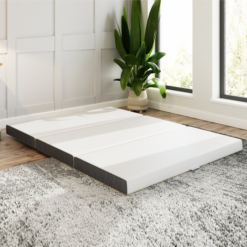 Sewell Fabric Foldable Small Double Mattress In White