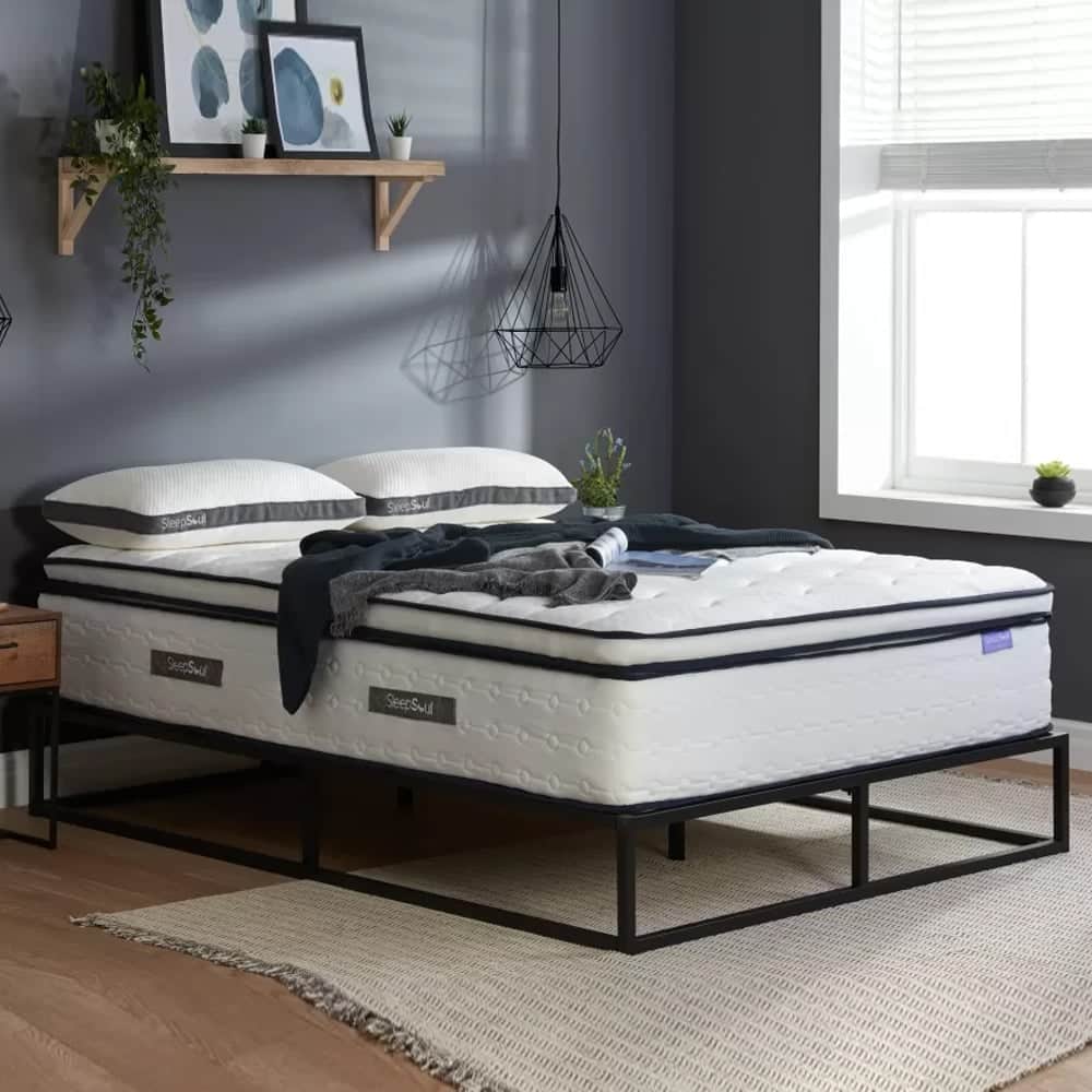 Seymour Fabric Double Mattress In White