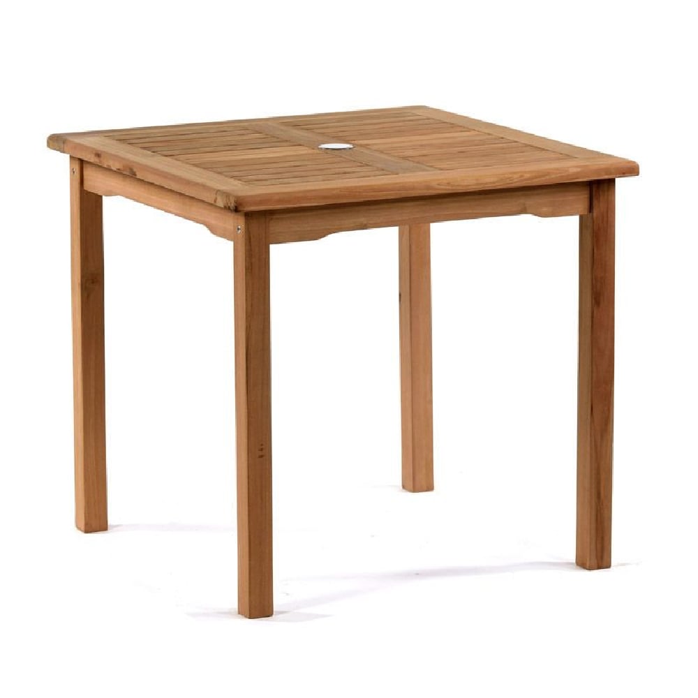 Sierra Wooden Square Bistro Table In Teak