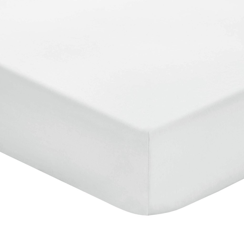 1951 Plain Dye Percale Single Fitted Sheet, Silver