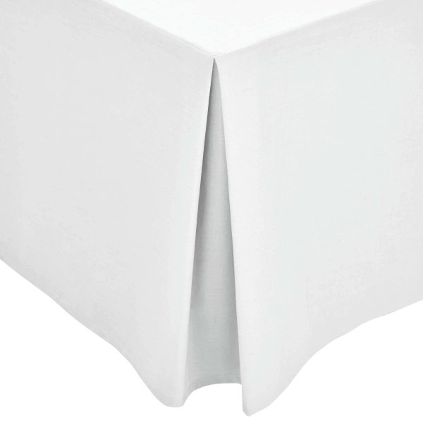 1951 Plain Dye Percale Kingsize Valance Silver | Bed Sava