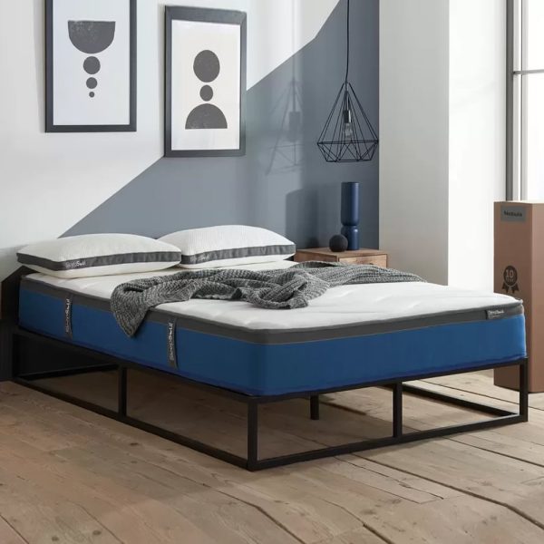 Silvis Fabric King Size Mattress In White | Bed Sava