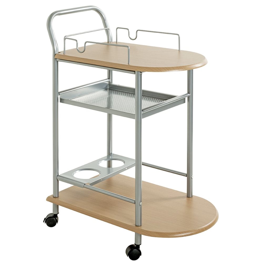 Solna Wooden Drinks Serving Trolley In Beech