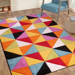 Spectra Carved 160x230cm Destin Rug In Multi Colour | Bed Sava