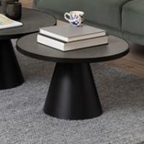 Stanford Medium Ceramic Coffee Table In Black Fairbanks | Bed Sava