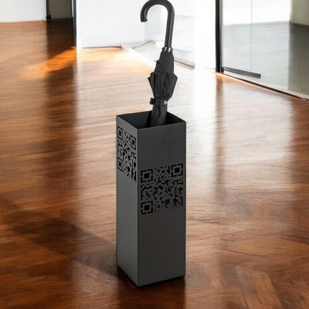 Starke Metal Umbrella Stand In Black