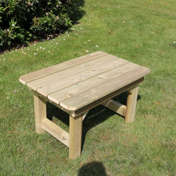 Stowe Wooden Garden Coffee Table In Natural | Bed Sava