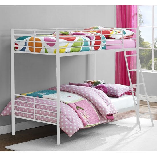 Burg Metal Children Bunk Bed In White