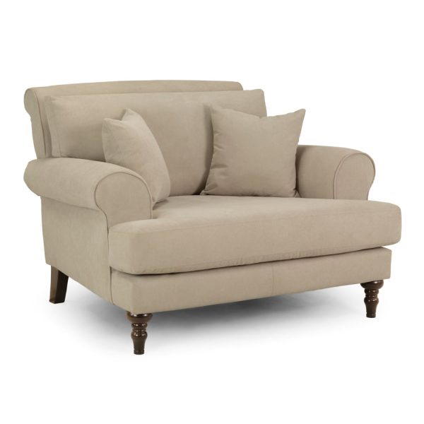 Summerfield Fabric 1 Seater Sofa In Beige | Bed Sava