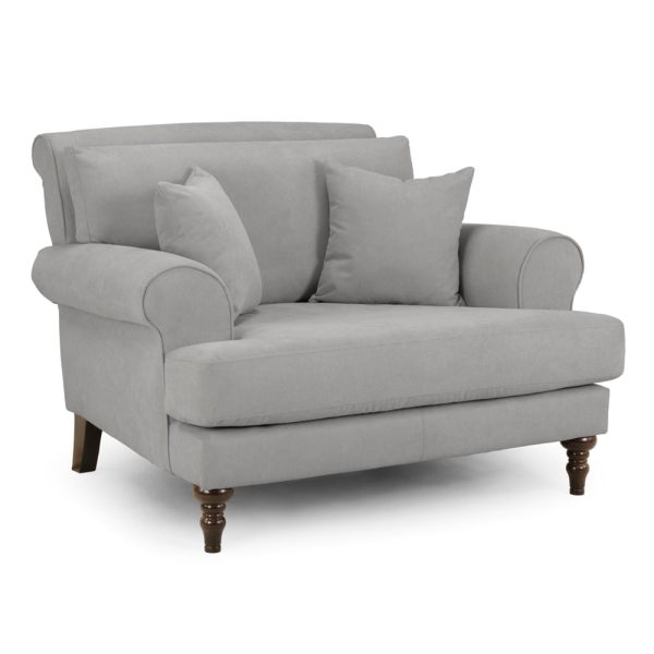 Summerfield Fabric 1 Seater Sofa In Grey | Bed Sava