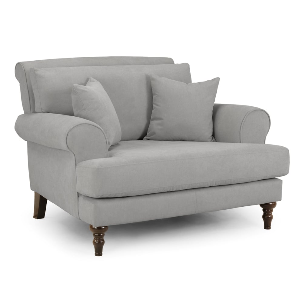 Summerfield Fabric 1 Seater Sofa In Grey
