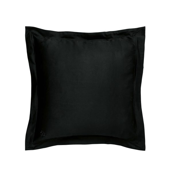 Ted Baker 250 Thread Count Plain Dye Square Oxford Pillowcase Black | Bed Sava