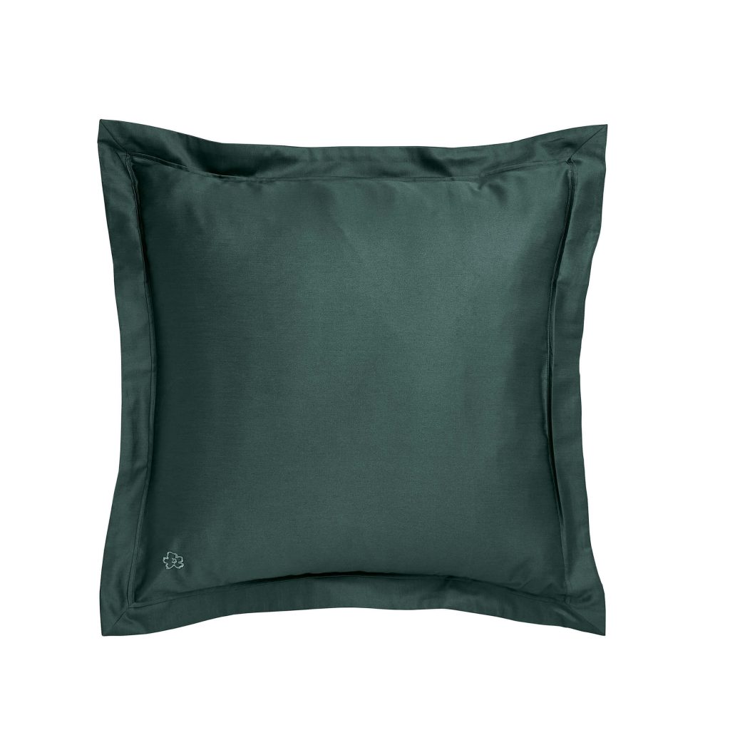 Ted Baker 250 Thread Count Plain Dye Square Oxford Pillowcase, Forest