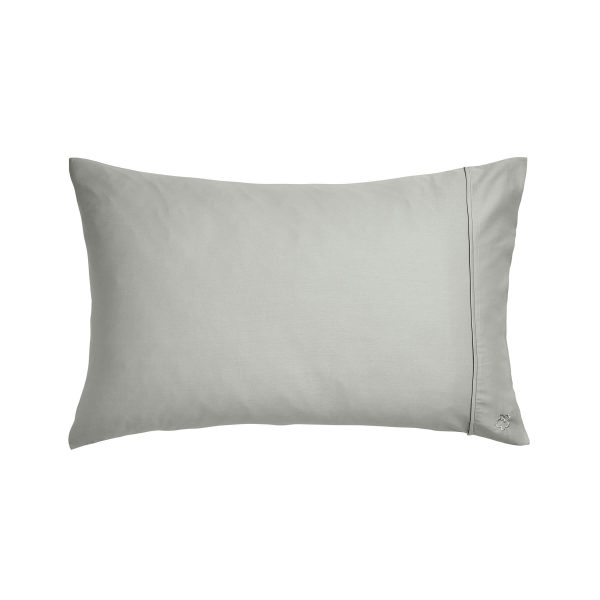 Ted Baker 250 Thread Count Plain Dye Standard Pillowcase Silver | Bed Sava