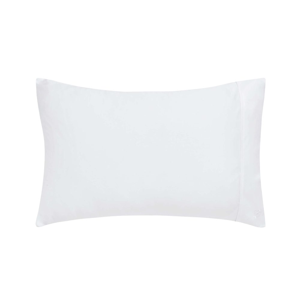 Ted Baker 250 Thread Count Plain Dye Standard Pillowcase, White